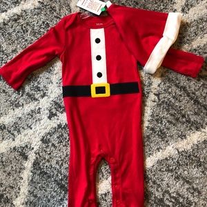 NWT Carter’s Santa suit jumpsuit with hat- 9mo